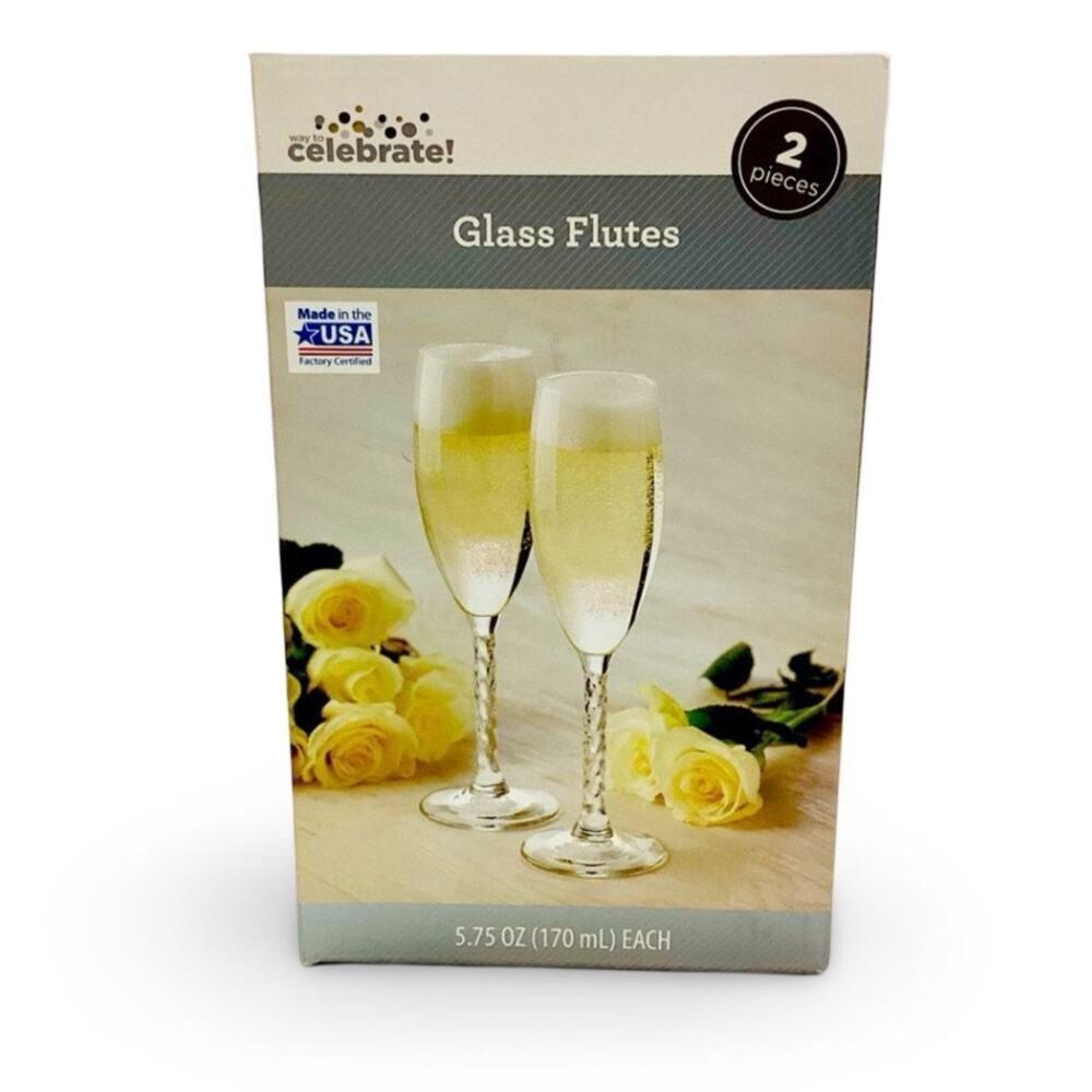 Way to Celebrate! Champagne Flutes